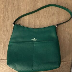 Lower Price! Gorgeous Kate Spade Green Leather Bailey Shoulder Bag
